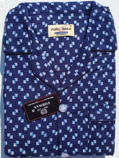 PIŻAMA MĘSKA FLANELOWA ROZPINANA BAWEŁNA