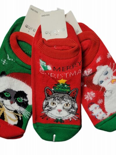 3 x Świąteczne Skarpety/KAPCIE dziecięce AuraVia FROTTE ABS