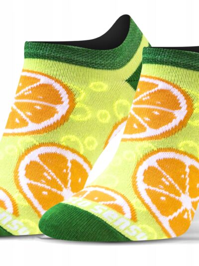 Kolorowe wesołe stopki NIE DO PARY pomarańcza