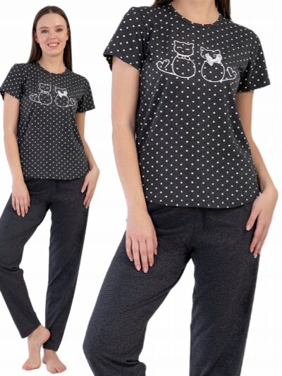 Piżama Damska Vienetta Secret KR/DŁ