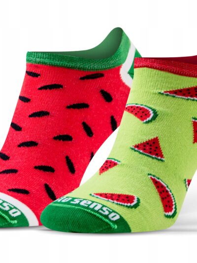 Kolorowe wesołe stopki NIE DO PARY arbuz