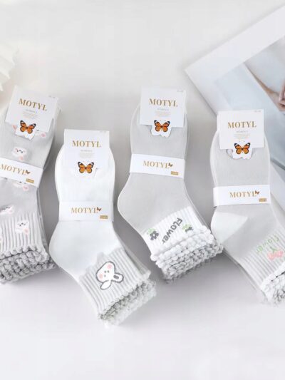 5 x Eleganckie Skarpety Damskie 5-pak