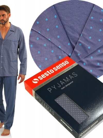 Piżama męska podukt POLSKI firmy SESTO SENSO