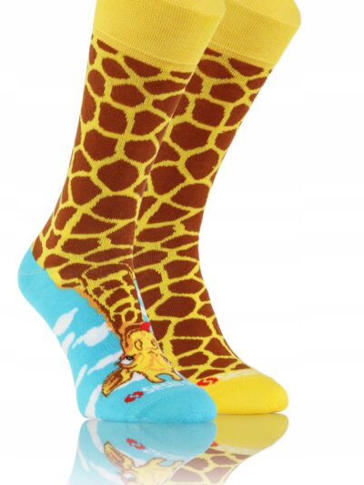 KOLOROWE SKARPETY W ŚMIESZNE WZORY sesto senso