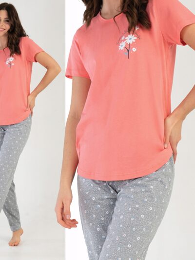 Piżama Damska Vienetta Secret KR/DŁ