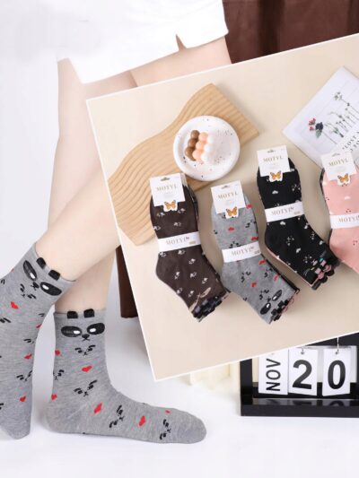 5 x Eleganckie Skarpety Damskie 5-pak