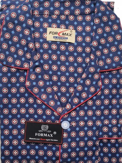 PIŻAMA MĘSKA FLANELOWA ROZPINANA BAWEŁNA