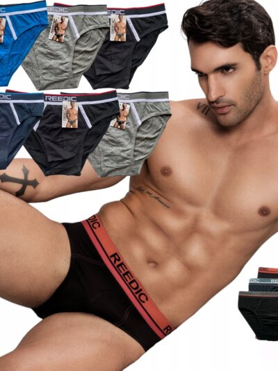 6x Slipy Męskie REEADIC BAWEŁNIANE