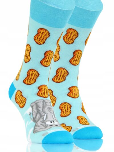 KOLOROWE SKARPETY W ŚMIESZNE WZORY sesto senso słoń