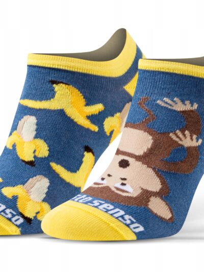 Kolorowe wesołe stopki NIE DO PARY banany