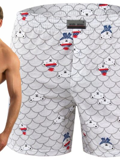 Luźne BOKSERKI męskie polskiej firmy SESTO SENSO Panther