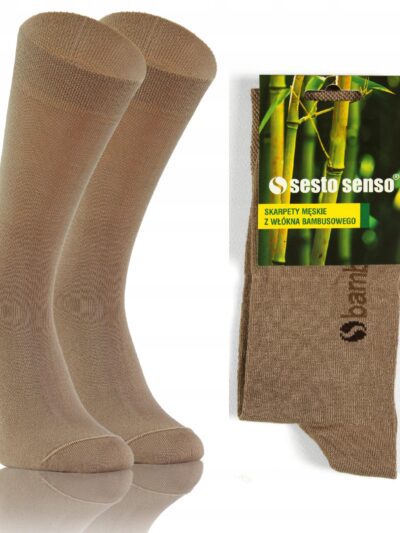 Skarpety garniturowe BAMBUSOWE Sesto Senso