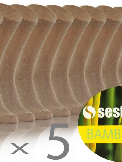 5 X Skarpety garniturowe BAMBUSOWE Sesto