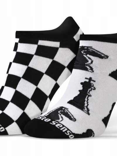 Kolorowe wesołe stopki NIE DO PARY szachy