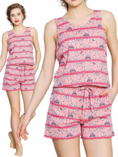 Piżama damska Vienetta Secret bawełniana