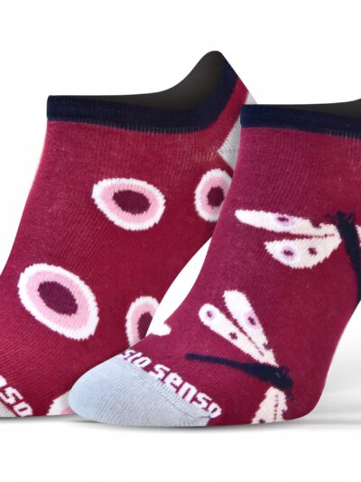 Kolorowe wesołe stopki NIE DO PARY ważka