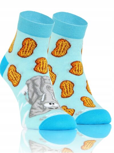 KOLOROWE zakostki SKARPETY W ŚMIESZNE WZORY sesto senso słonik