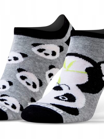 Kolorowe wesołe stopki NIE DO PARY panda