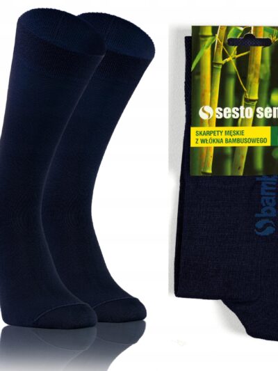 Skarpety garniturowe BAMBUSOWE Sesto Senso