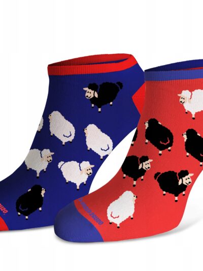 Kolorowe wesołe stopki NIE DO PARY owca