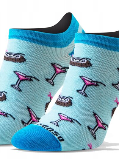 Kolorowe wesołe stopki NIE DO PARY drinki