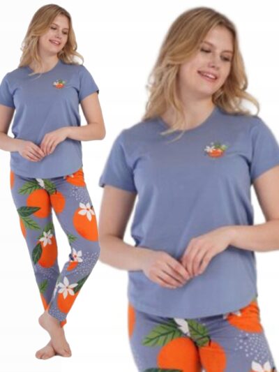 Piżama Damska Vienetta Secret KR/DŁ