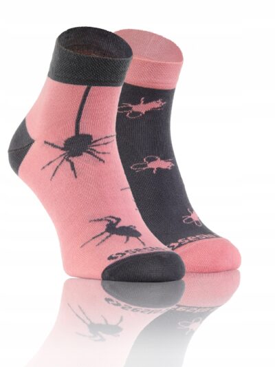 KOLOROWE zakostki SKARPETY W ŚMIESZNE WZORY sesto senso pająk