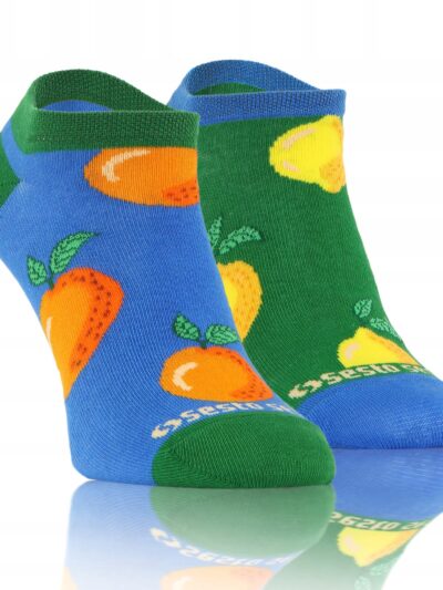 Kolorowe wesołe stopki NIE DO PARY cytrusy