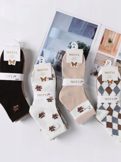 5 x Eleganckie Skarpety Damskie 5-pak