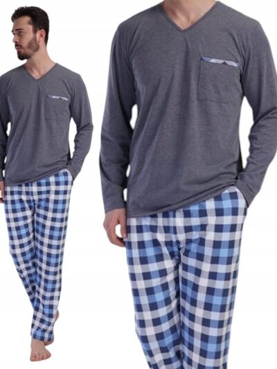 Piżama Męska Vienetta bawełna 100%