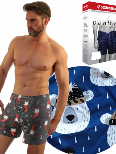 Luźne BOKSERKI męskie polskiej firmy SESTO SENSO Panther